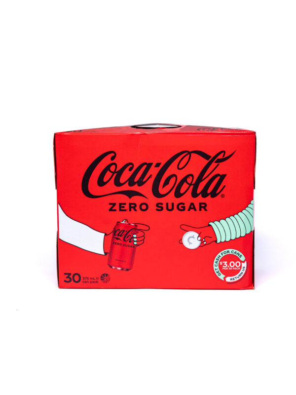 COKE NO SUGAR 375ML (CANS) X 30 - Image 2